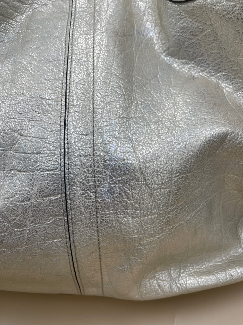 Coach Collette Metallic Gold Leather Hobo Bag - Picture 4 of 10